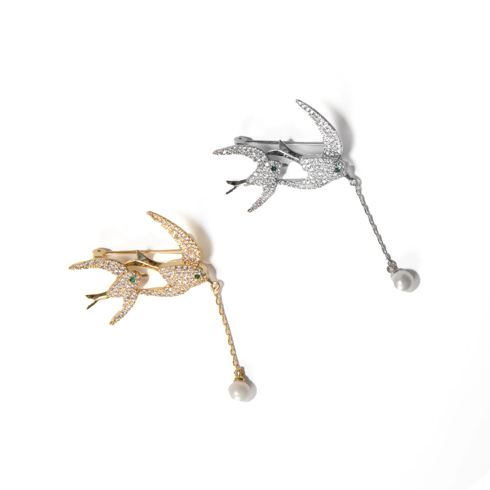 Two Birds Brooch