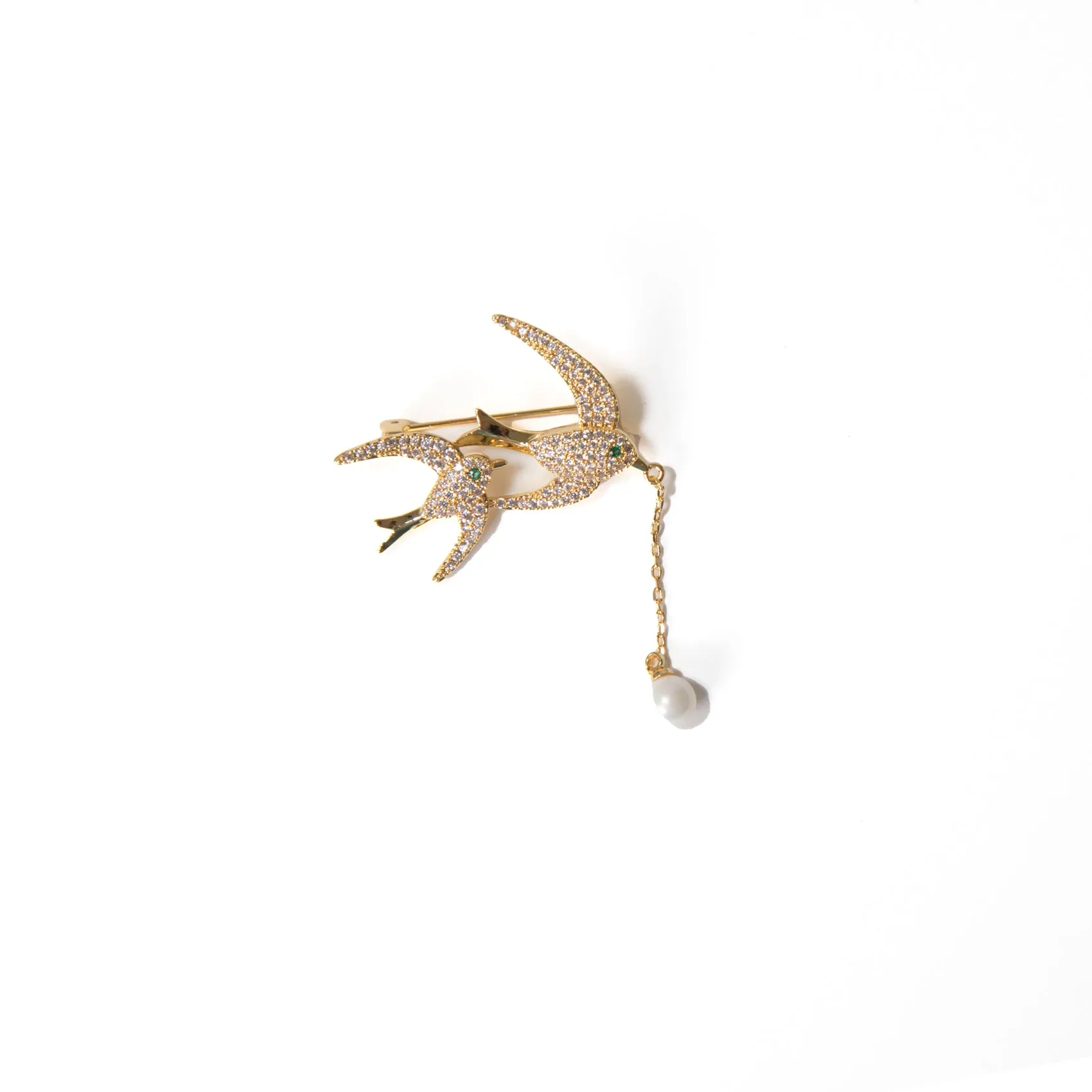 Two Birds Brooch