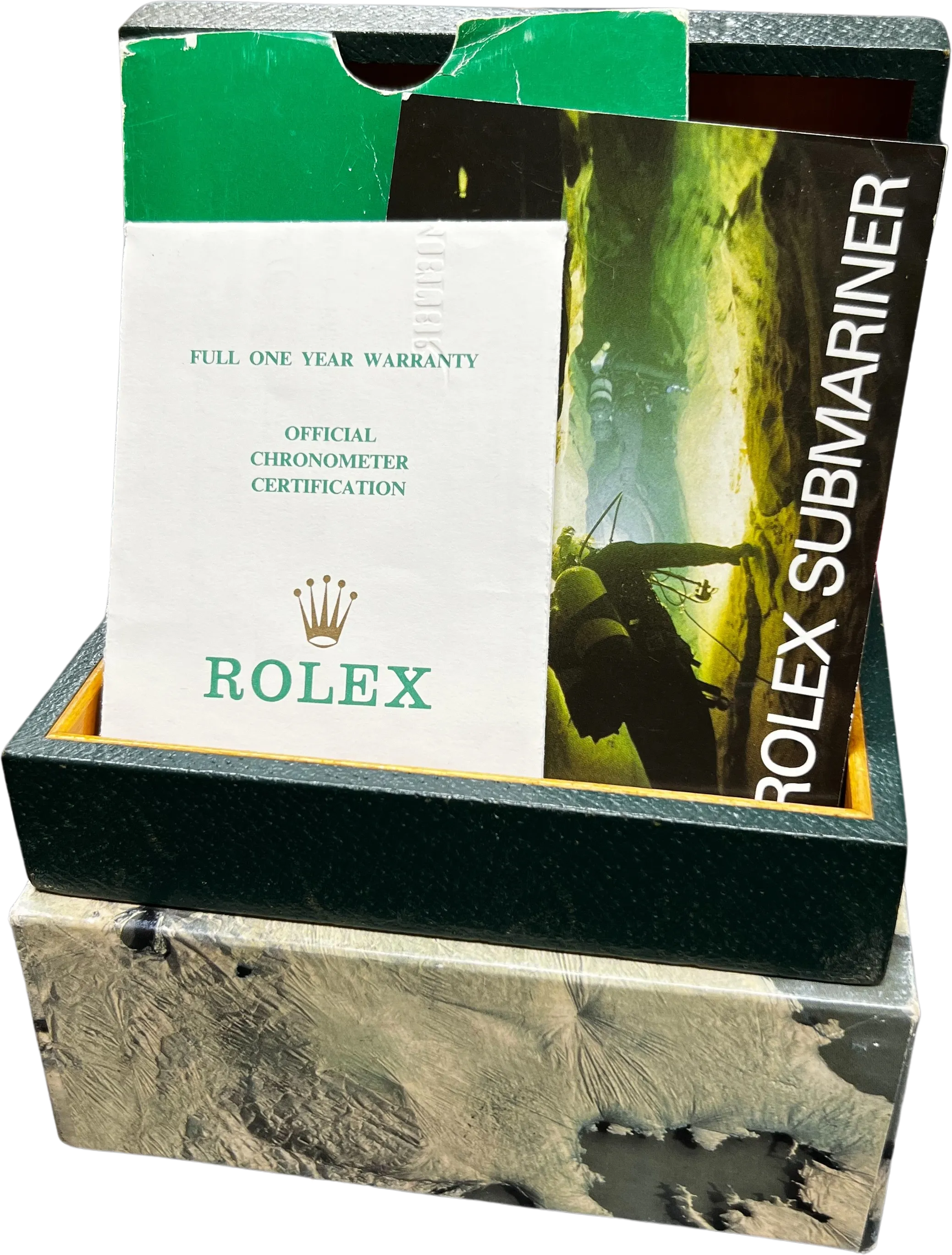 UNPOLISHED 1987 PAPERS Rolex Submariner Date Two-Tone Blue 40mm 16803 Watch B P