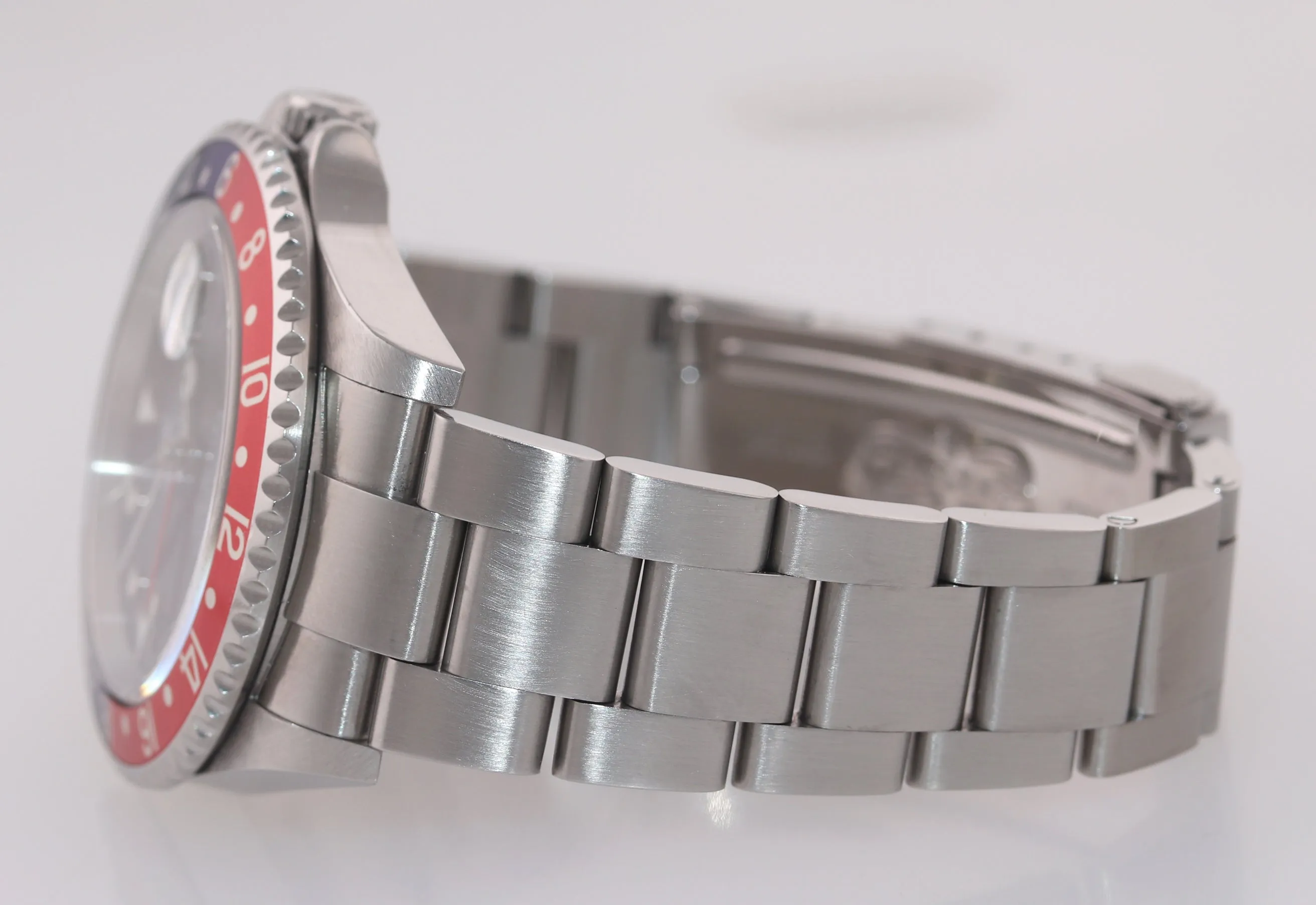 UNPOLISHED Rolex GMT-Master II Pepsi Steel Blue 16710 40mm Error Stick Watch Box
