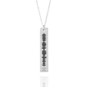 Vertical Sound Wave Necklace