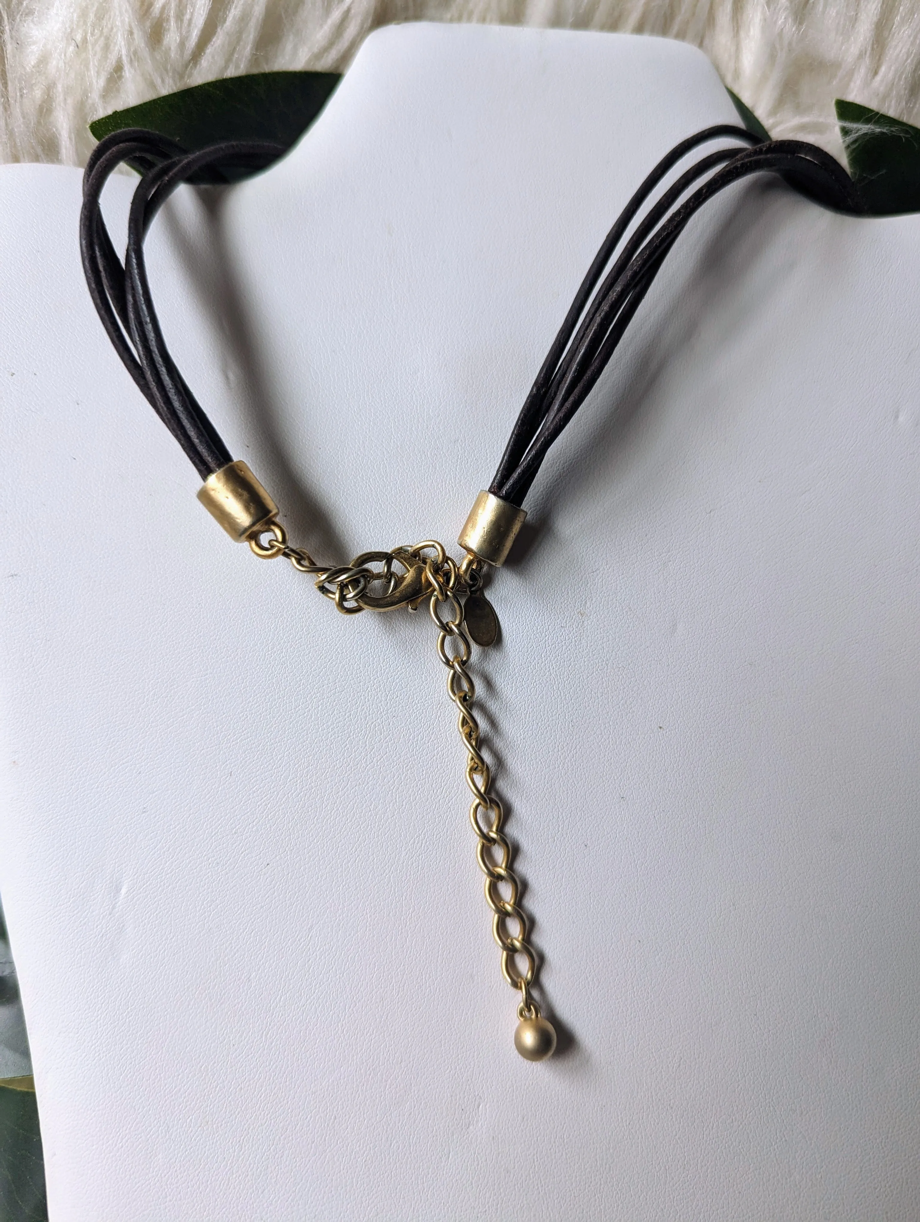 Vintage - Double Bar Pendant Necklace