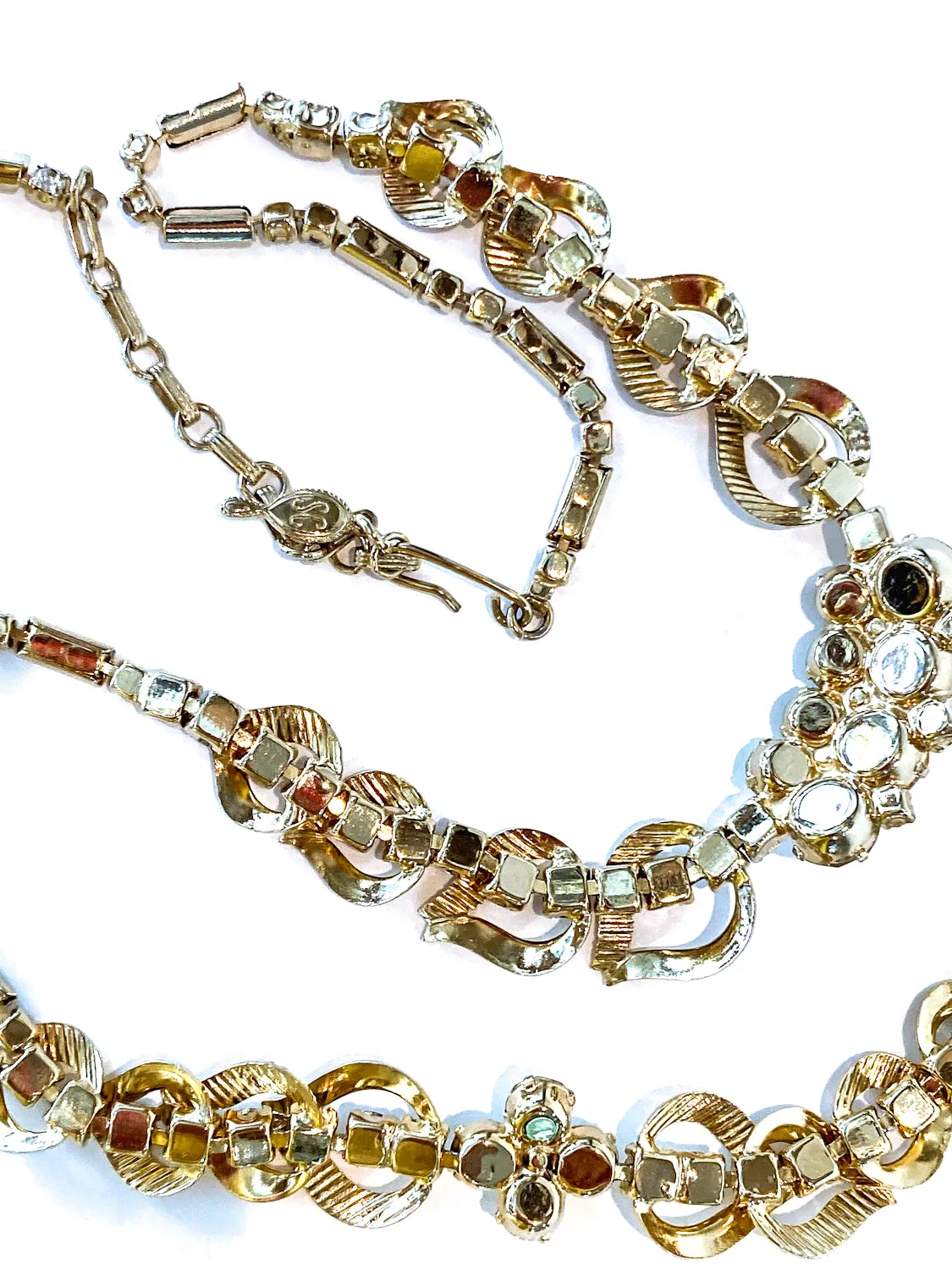 Vintage Sarah Coventry Sunshine Yellow Clear Rhinestone Jewelry Set