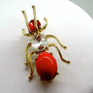 Vintage-Style Bug Brooch