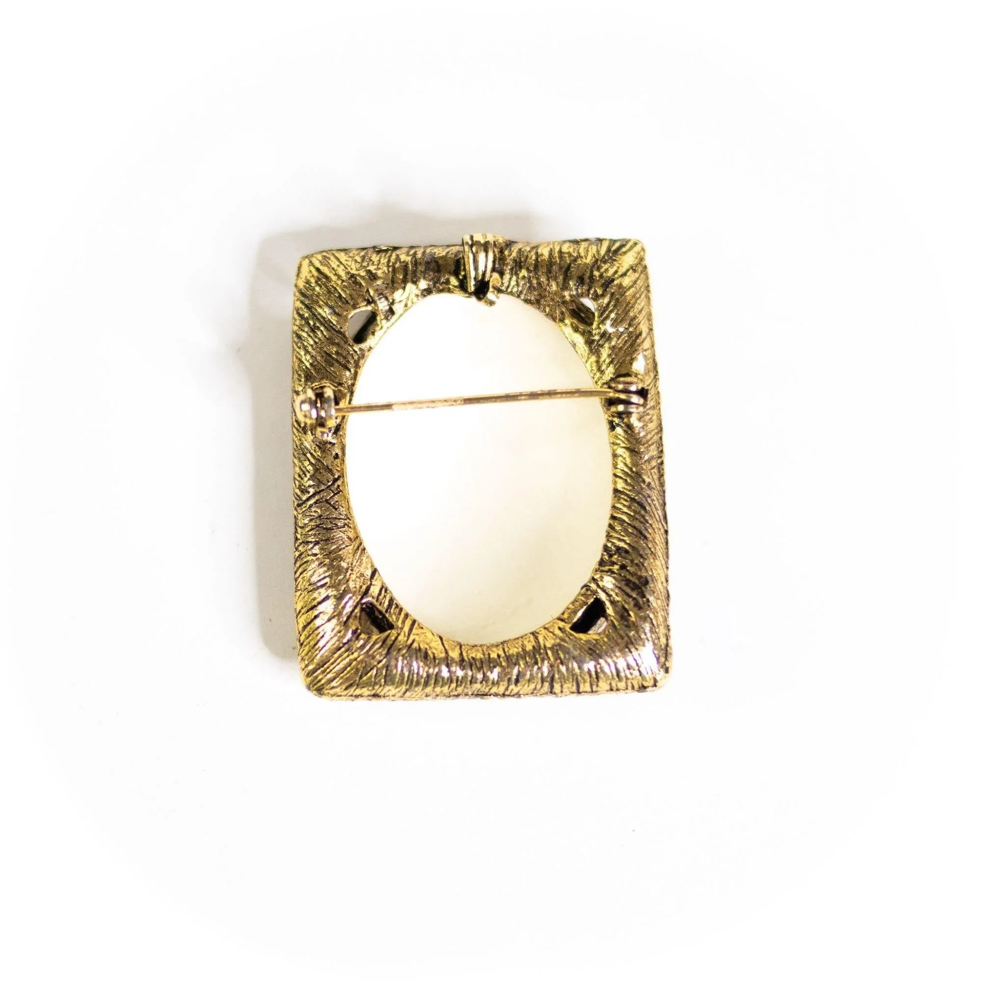 Vintage Victorian Woman Portrait Brooch