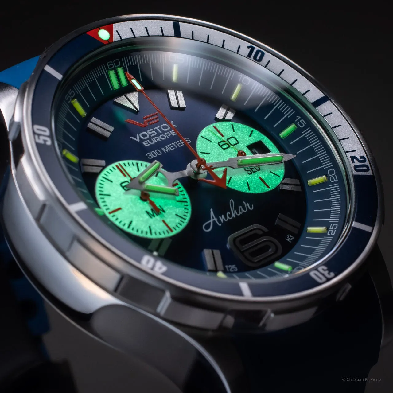 Vostok Europe Anchar K-162 Submarine Dive Chronograph, 300 meters, Tritium Illumination 6S21-510A583