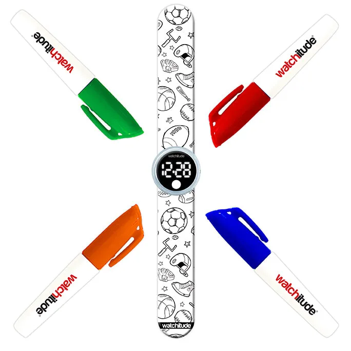 Watchitude Sports Color Me Digital Slap Watch
