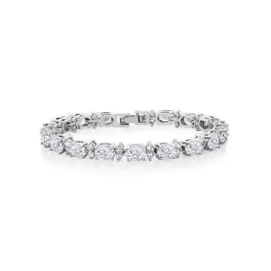 White Cz 925 Sterling Silver Tennis Bracelet Jewelry