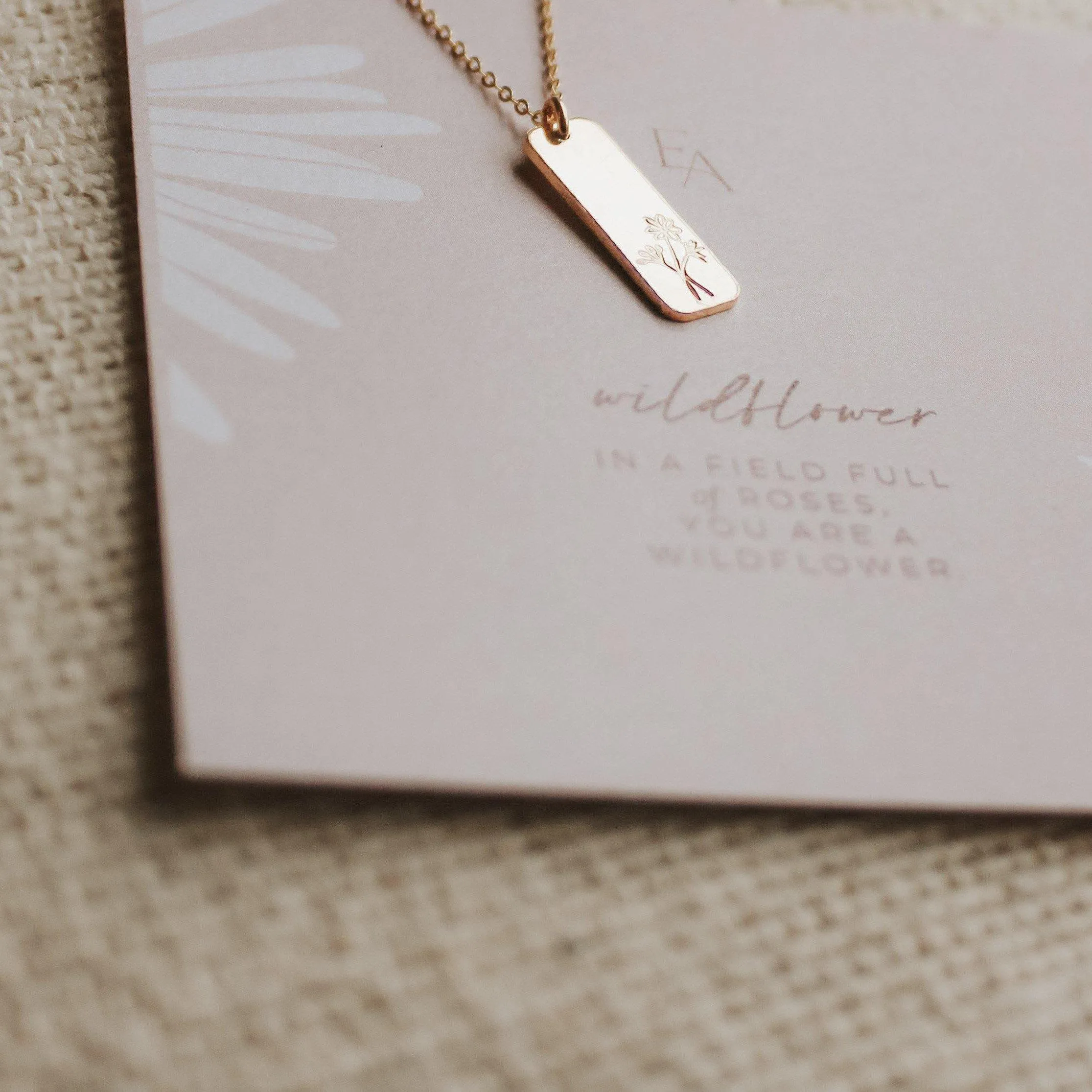 Wildflower Bar Necklace