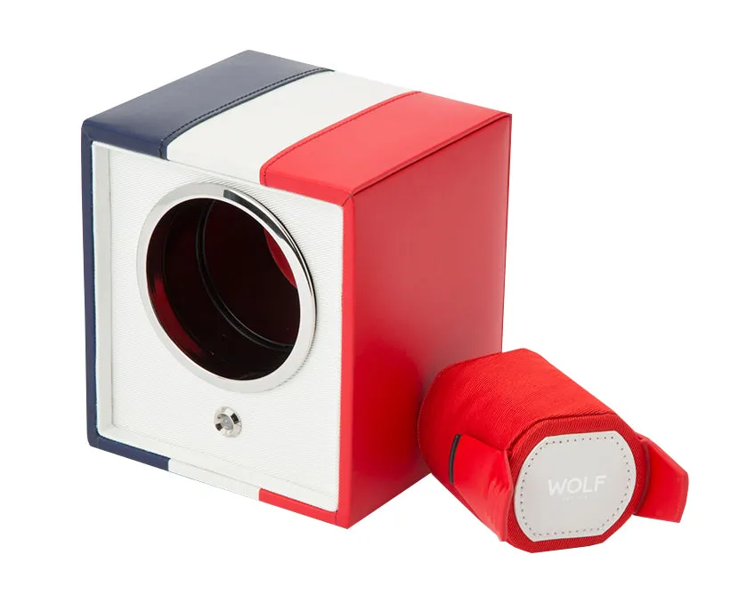 WOLF Navigator French Flag Single Cub Watch Winder