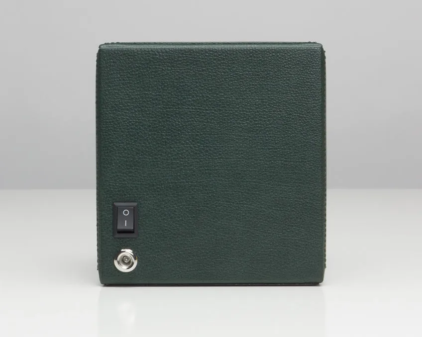 WOLF Single Cub Watch Winder with Cover - Green