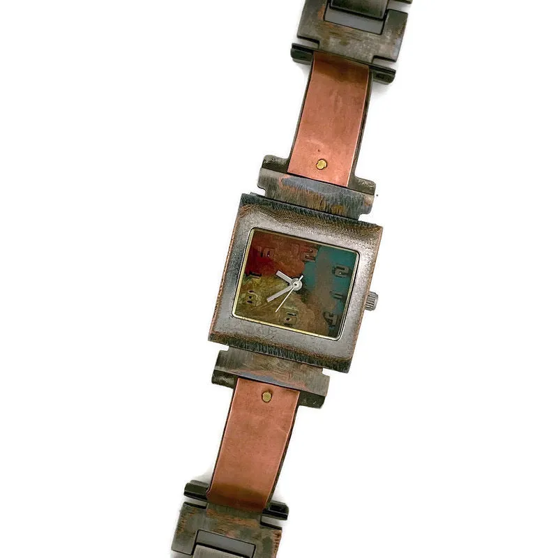 Women's Copper Watch, Multi color Dial