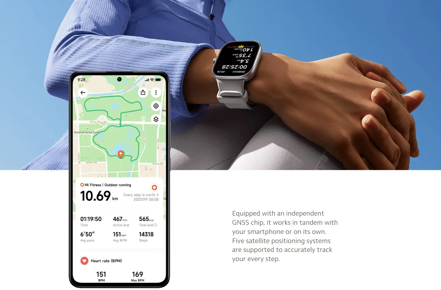 Xiaomi Redmi 1.97" Amoled 390×450 Pixel Bluetooth Smart Watch 4 Rate Stress Monitoring