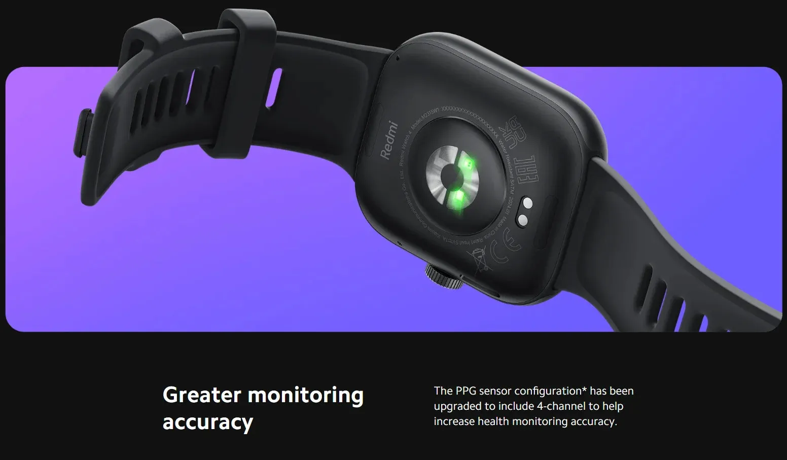 Xiaomi Redmi 1.97" Amoled 390×450 Pixel Bluetooth Smart Watch 4 Rate Stress Monitoring
