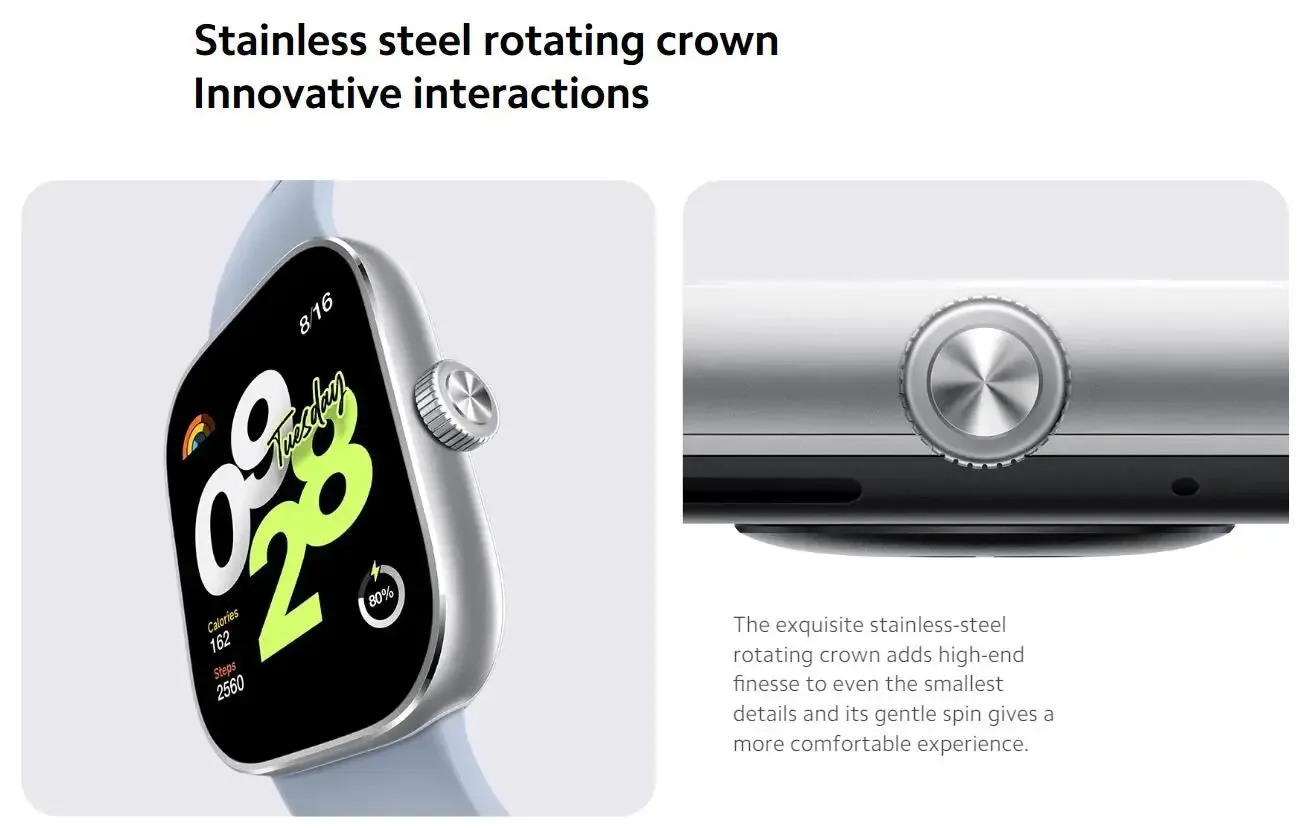 Xiaomi Redmi 1.97" Amoled 390×450 Pixel Bluetooth Smart Watch 4 Rate Stress Monitoring