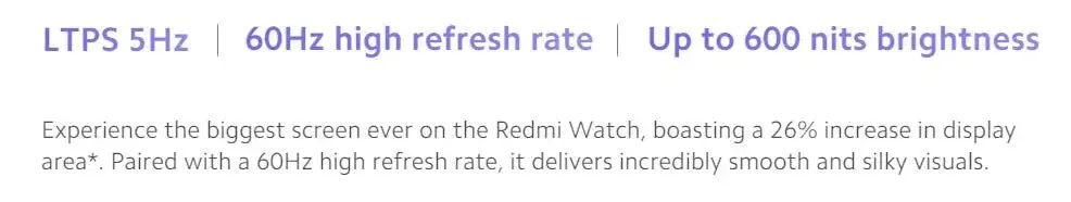 Xiaomi Redmi 1.97" Amoled 390×450 Pixel Bluetooth Smart Watch 4 Rate Stress Monitoring