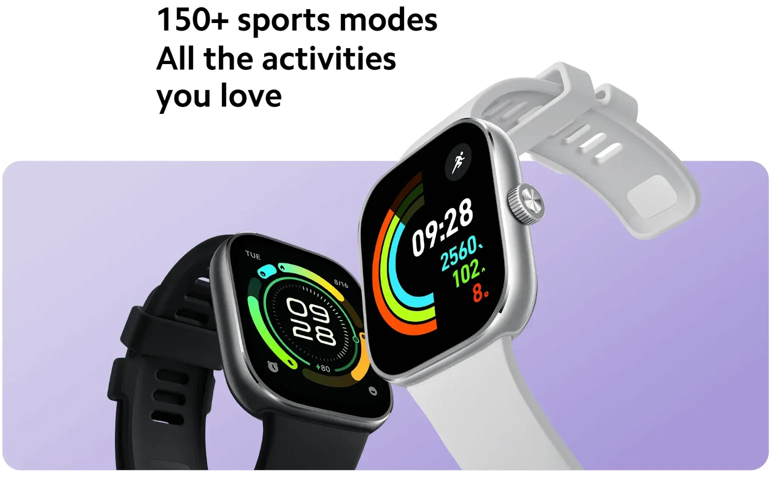 Xiaomi Redmi 1.97" Amoled 390×450 Pixel Bluetooth Smart Watch 4 Rate Stress Monitoring
