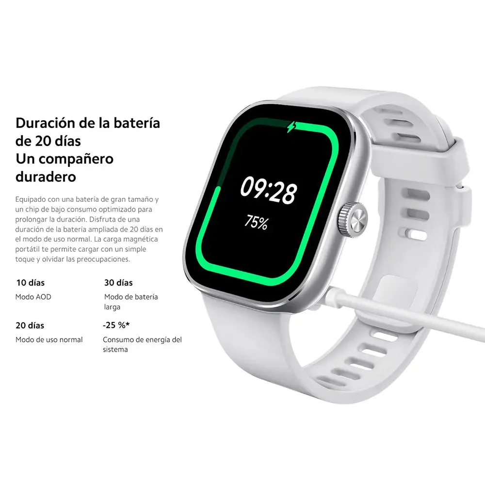 Xiaomi Redmi 1.97" Amoled 390×450 Pixel Bluetooth Smart Watch 4 Rate Stress Monitoring