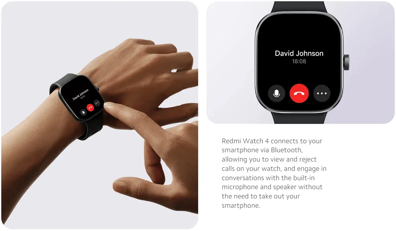Xiaomi Redmi 1.97" Amoled 390×450 Pixel Bluetooth Smart Watch 4 Rate Stress Monitoring