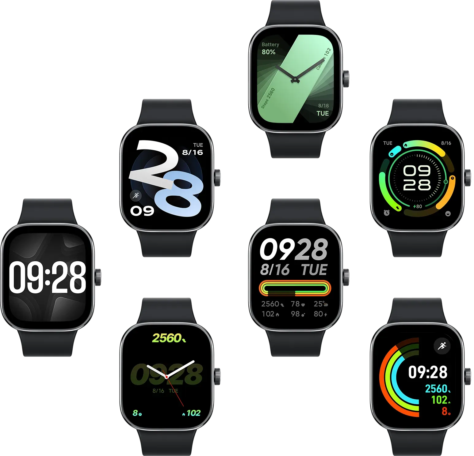 Xiaomi Redmi 1.97" Amoled 390×450 Pixel Bluetooth Smart Watch 4 Rate Stress Monitoring