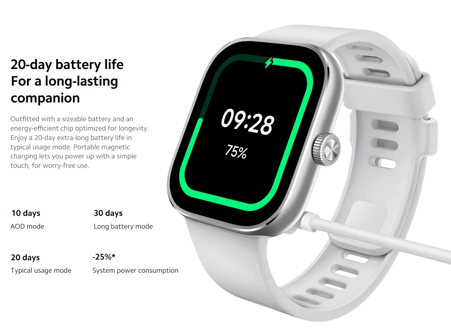 Xiaomi Redmi 1.97" Amoled 390×450 Pixel Bluetooth Smart Watch 4 Rate Stress Monitoring