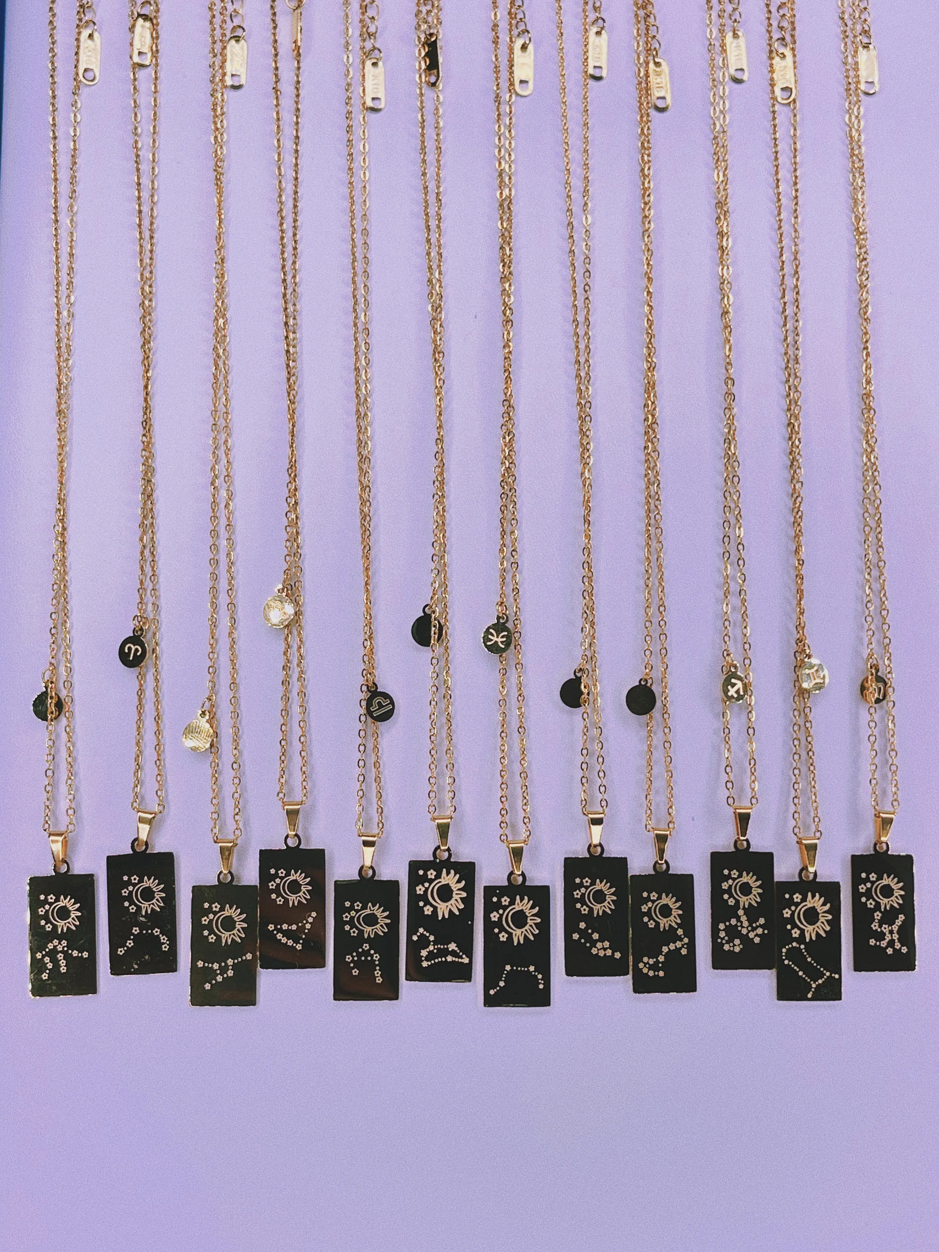 Zodiac   Spinning Ring Jewelry Set