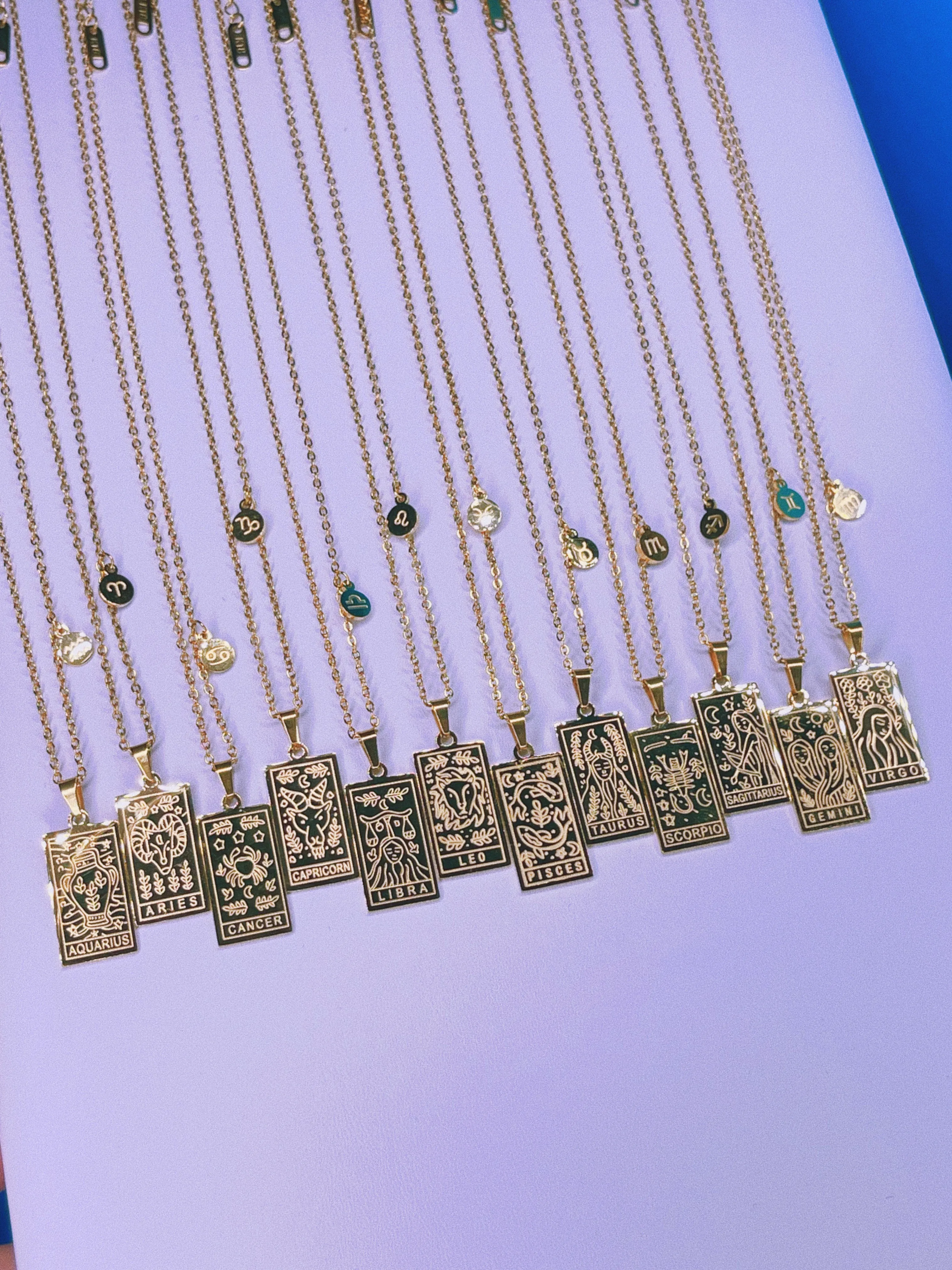 Zodiac   Spinning Ring Jewelry Set