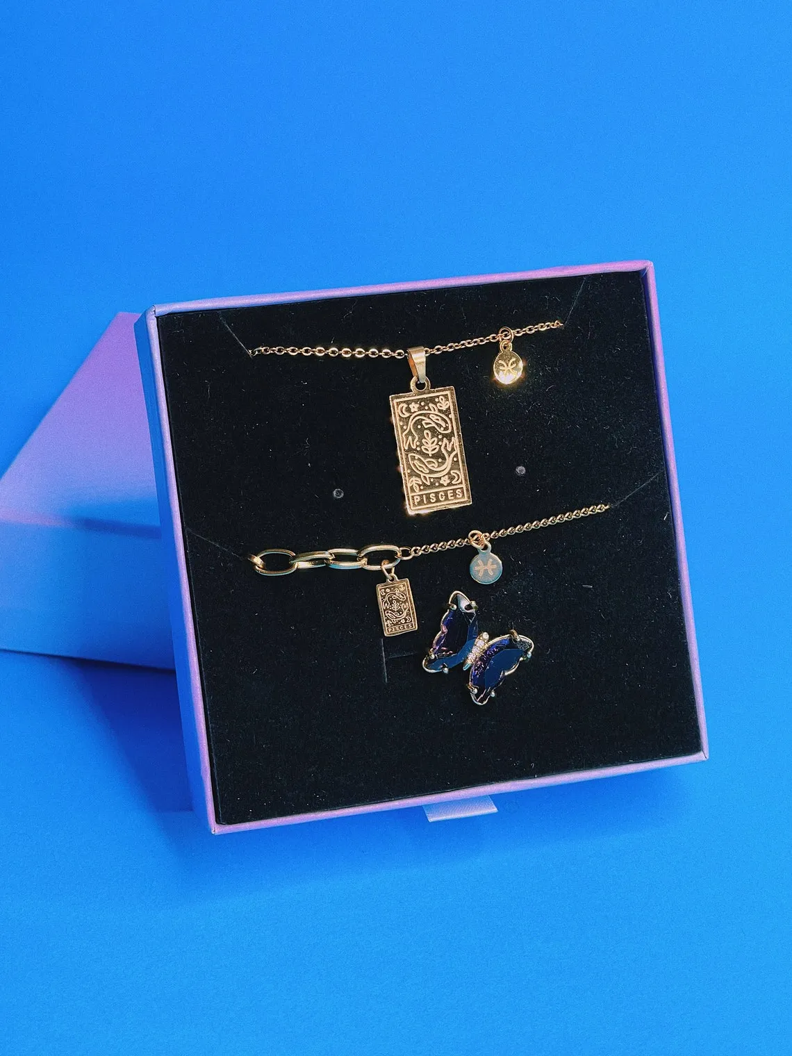 Zodiac   Spinning Ring Jewelry Set