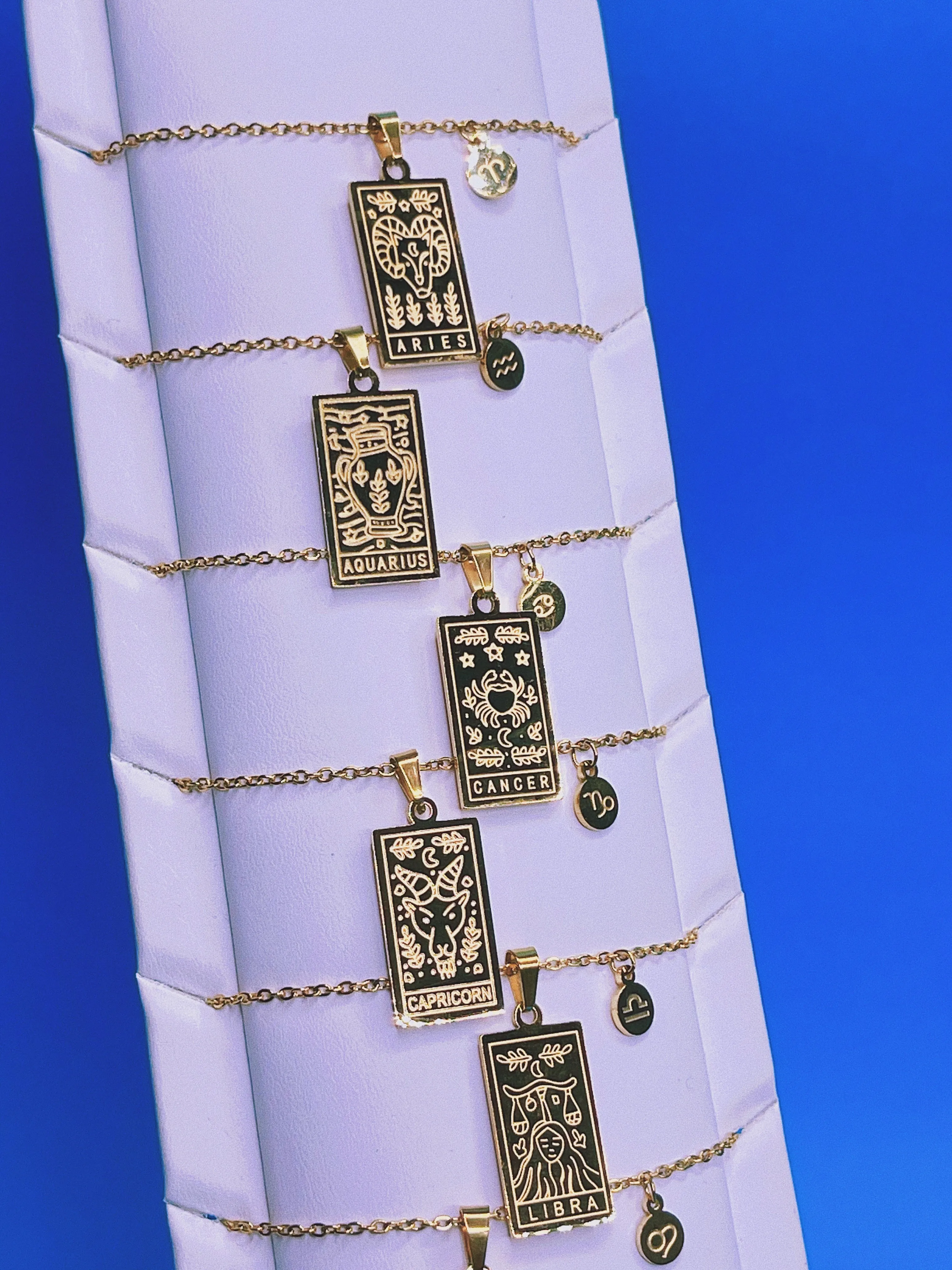 Zodiac   Spinning Ring Jewelry Set
