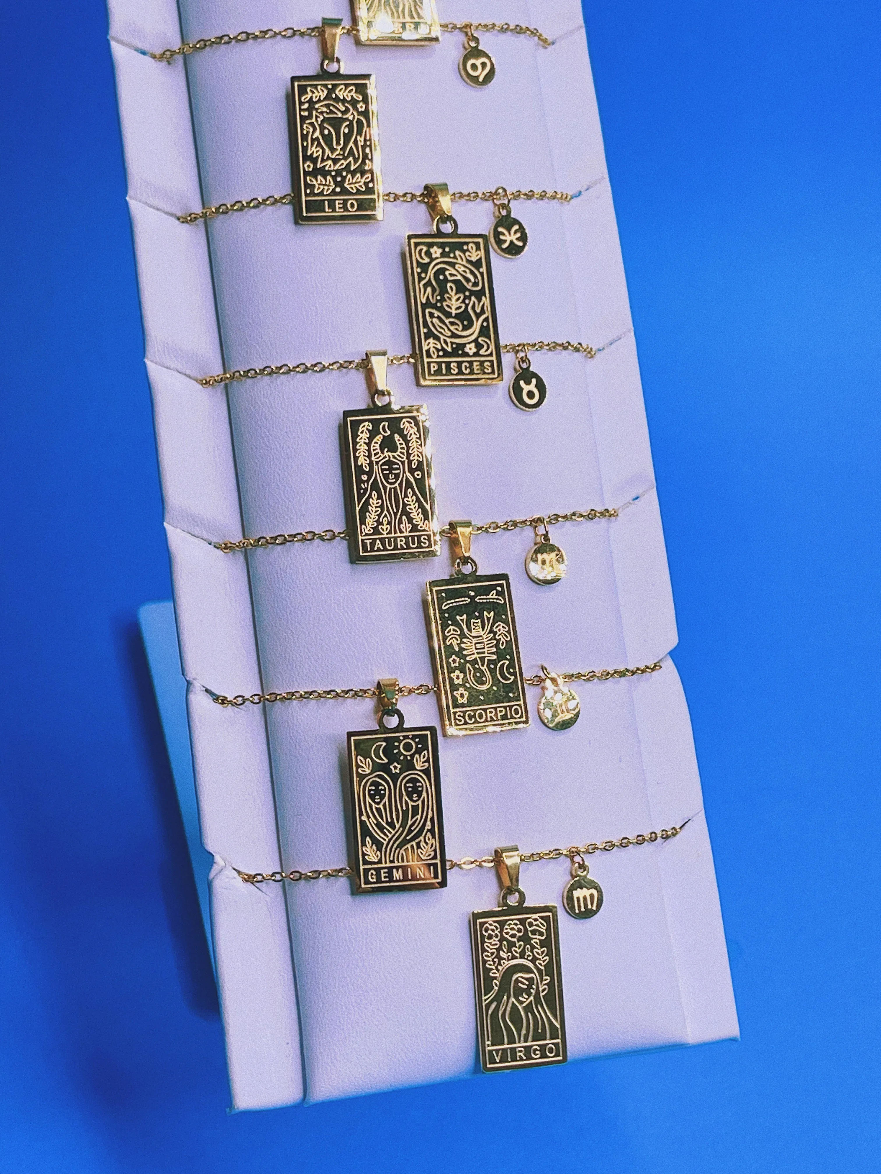 Zodiac   Spinning Ring Jewelry Set